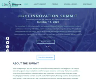 Georgiabiosummit.org(CGHI Bio Innovation Summit) Screenshot