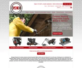 Georgiachemical.com(Pressure Washing Equipment) Screenshot