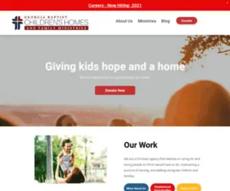 Georgiachildren.org(Georgia Baptist Children's Homes and Family Ministries) Screenshot