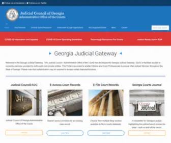 Georgiacourts.gov(Georgia Judicial Gateway) Screenshot