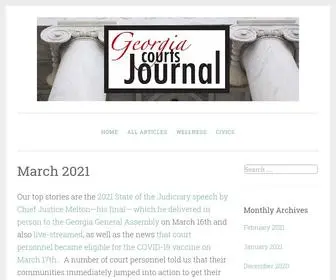 Georgiacourtsjournal.org(MarchThe Georgia Courts Journal) Screenshot