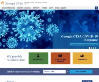 Georgiactsa.org(Georgia Clinical and Translational Science Alliance) Screenshot