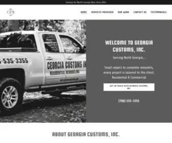 Georgiacustoms.com(Remodeling in Helen) Screenshot