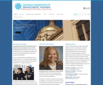 Georgiademocraticwomen.com(Georgia Federation of Democratic Women) Screenshot