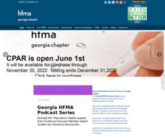 Georgiahfma.org(Georgia Healthcare Financial Management Association) Screenshot