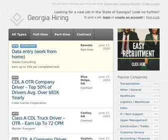 Georgiahiring.com(Georgia's market) Screenshot