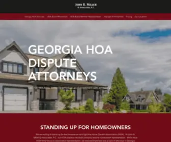 Georgiahoalaw.com(Georgia HOA Attorneys) Screenshot