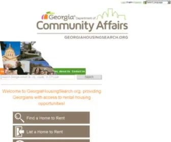 Georgiahousingsearch.org(Georgia Apartments) Screenshot