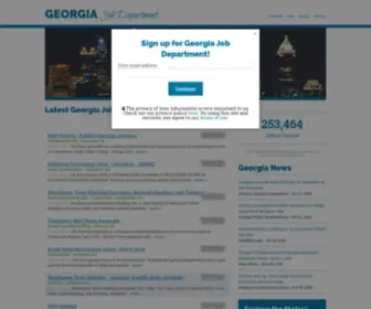 Georgiajobdepartment.com(Georgia Job Department) Screenshot