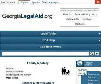Georgialegalaid.org(A guide to free and low) Screenshot