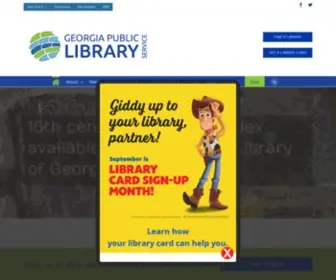 Georgialibraries.org(Georgia Public Library Service) Screenshot