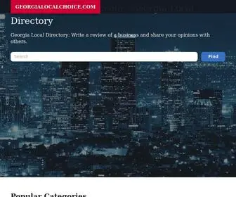 Georgialocalchoice.com(Georgia Local Directory) Screenshot