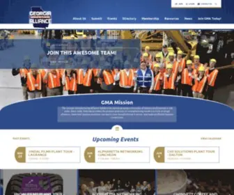 Georgiamanufacturingalliance.com(Helping Manufacturers Connect) Screenshot