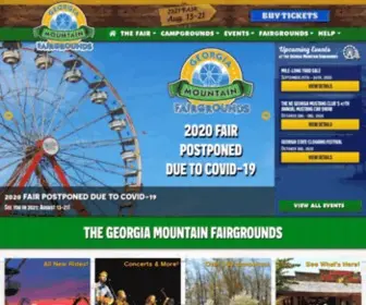 Georgiamountainfairgrounds.com(Georgia Mountain Fair and Fairgrounds) Screenshot