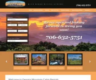 Georgiamtncabins.com(Luxury & Rustic Cabin Rentals Blue Ridge GA) Screenshot