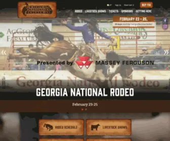 Georgianationalrodeo.com(Georgia National Rodeo) Screenshot