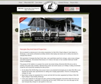 Georgianbayandislandproperties.com(Georgian Bay Real Estate With Rick Hill) Screenshot