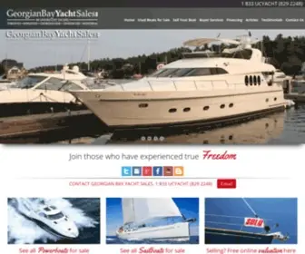 Georgianbayyachtsales.com(Georgian Bay Yachts for Sale) Screenshot