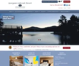 Georgianresort.com(Lakeside Vacation Packages) Screenshot