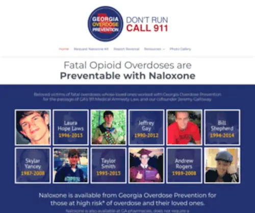 Georgiaoverdoseprevention.org(Fatal Opioid Overdoses are Preventable with Naloxone. Naloxone) Screenshot