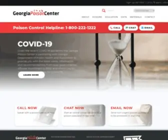 Georgiapoisoncenter.org(Georgia Poison Center) Screenshot