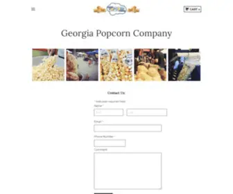 Georgiapopcorn.com(Kettle corn) Screenshot