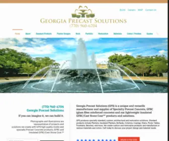 Georgiaprecast.com(Georgia Precast) Screenshot