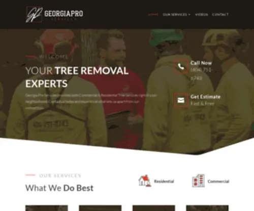 Georgiaproservices.com(Tree Removal & Trimming) Screenshot