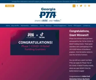 Georgiapta.org(Georgia PTA's goal) Screenshot