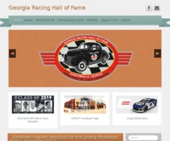 Georgiaracinghof.com(The mission of the Georgia Racing Hall of Fame) Screenshot