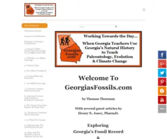 Georgiasfossils.com(Exploring Georgia's Fossil Record & Our History of Paleontology) Screenshot