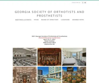 Georgiasop.com(GEORGIA SOCIETY OF ORTHOTISTS AND PROSTHETISTS) Screenshot