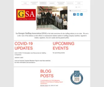 Georgiastaffing.org(Georgia Staffing Association) Screenshot