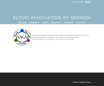 Georgiasuzuki.org(SUZUKI ASSOCIATION OF GEORGIA) Screenshot