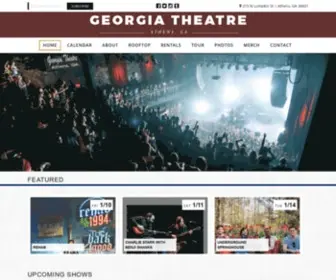Georgiatheatre.com(Georgia Theatre) Screenshot