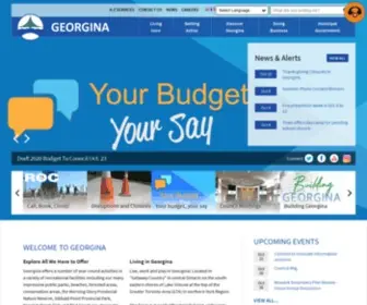 Georgina.ca(Town of Georgina) Screenshot