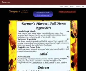 Georginasrestaurant.com(Georgina's Italian Restaurant) Screenshot