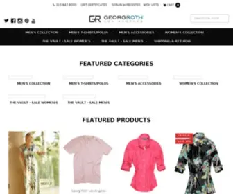 Georgrothlosangeles.com(Fashion designer Georg Roth) Screenshot