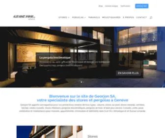 Georjon.ch(Pergolas, Stores, Parasols et Moustiquaires | Georjon SA à Genève) Screenshot