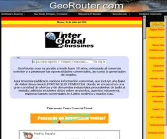Georouter.com(Contactos Comerciales) Screenshot