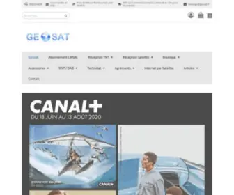 Geosat.fr(Geosat Antennes Réception Satellite et TNT CANAL) Screenshot