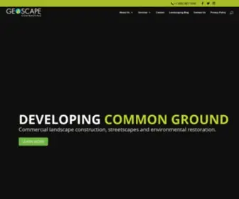 Geoscapecontracting.com(Commercial Landscaping) Screenshot