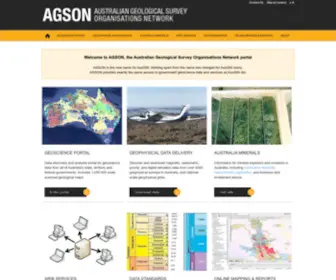 Geoscience.gov.au(Australian Geoscience Information Network) Screenshot