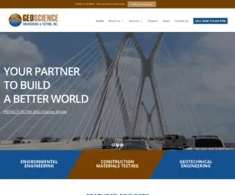 Geoscienceengineering.net(Accredited Geotechnical Engineering and Testing Firm) Screenshot