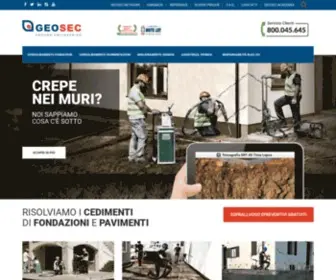 Geosec.it(Consolidamento delle fondazioni) Screenshot