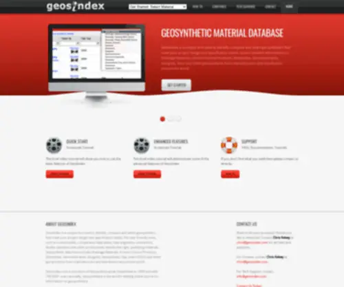 Geosindex.com(Geosynthetics Data) Screenshot