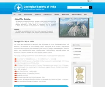 Geosocindia.org(Geological Society of India) Screenshot