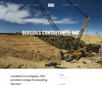 Geosoils.com(GeoSoils Consultants Inc) Screenshot