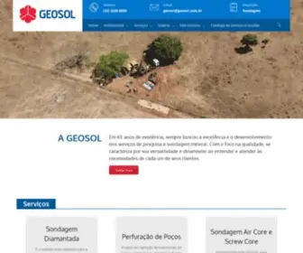Geosol.com.br(Solução em pesquisa mineral) Screenshot