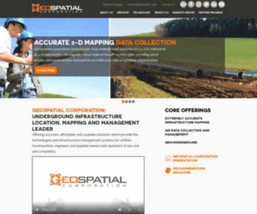 Geospatialcorporation.com(Geospatial Corporation) Screenshot